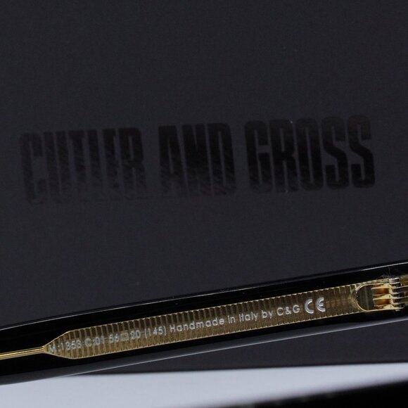 Final Price! Cutler and Gross CG1353S 001 Black on Crystal/Grey Sunglasses - Picture 5 of 7